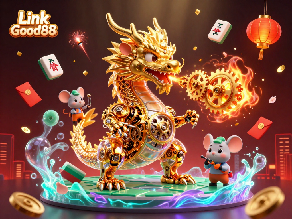 Engage in thrilling play with Link Good88’s entertaining 3D dragon casino scene.
