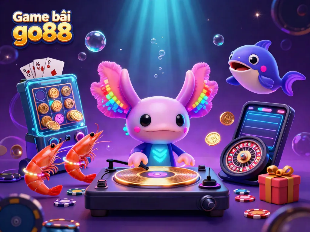 Experience the excitement of Game bài go88 with vibrant characters and dynamic casino elements.